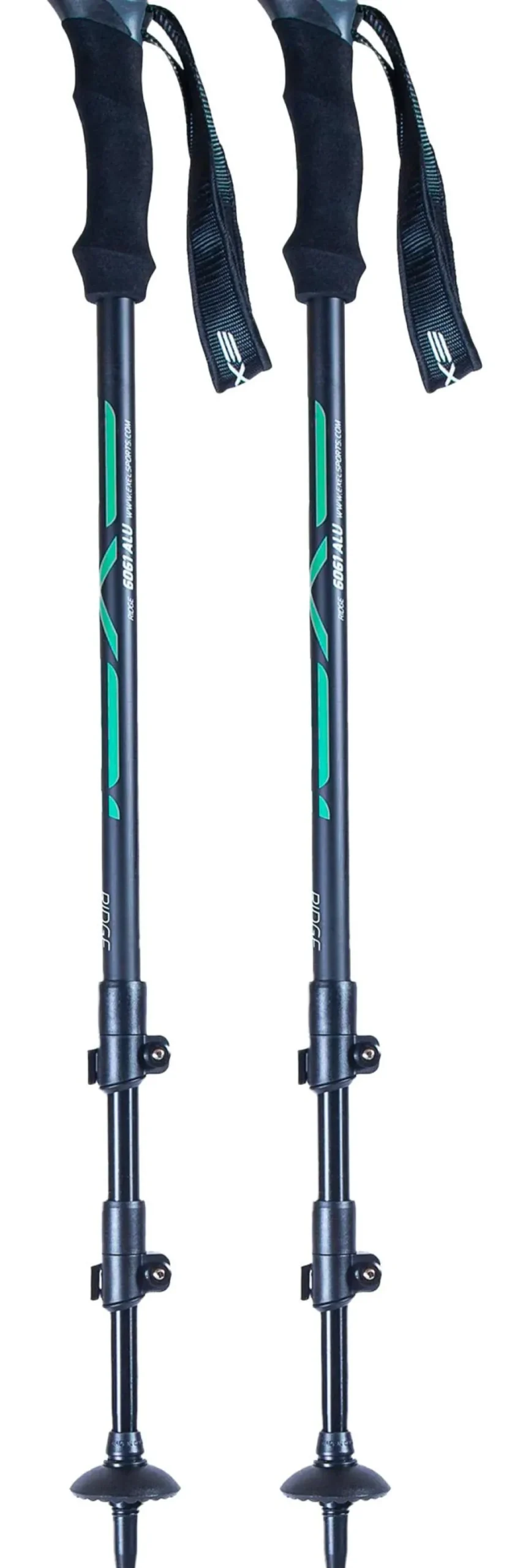 Bastoncini Exel Ridge Alu 100-135 Black Green