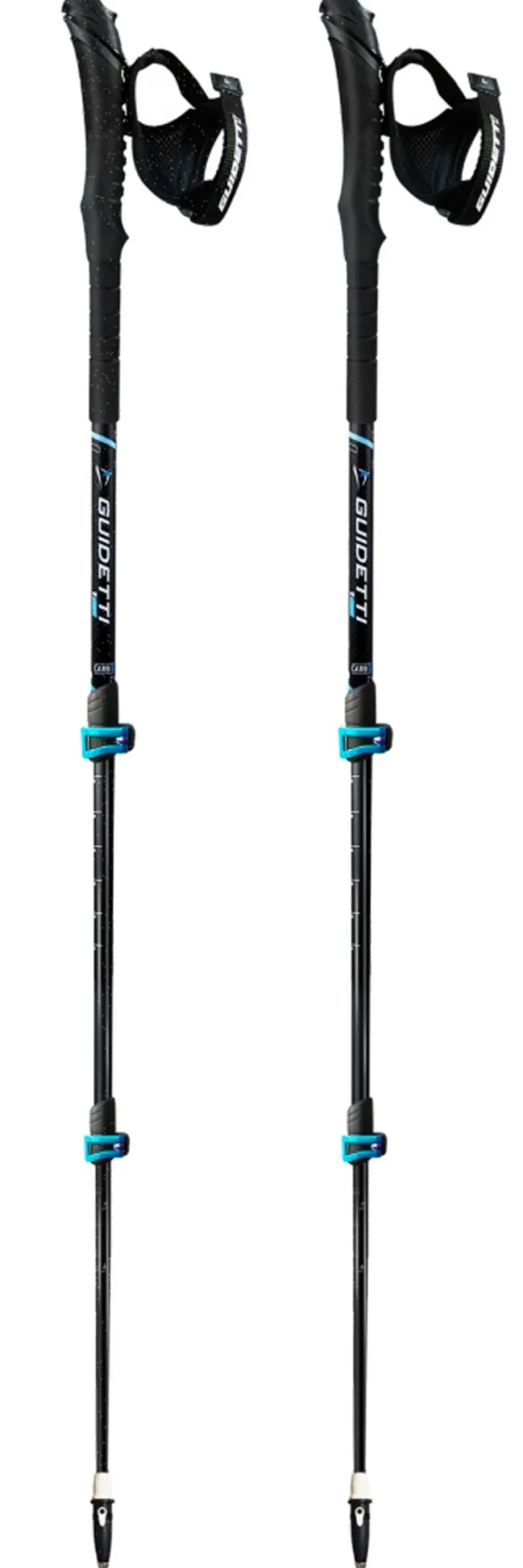 Bastoncini Guidetti Easylock Spatio 63-135 cm Noir Bleu