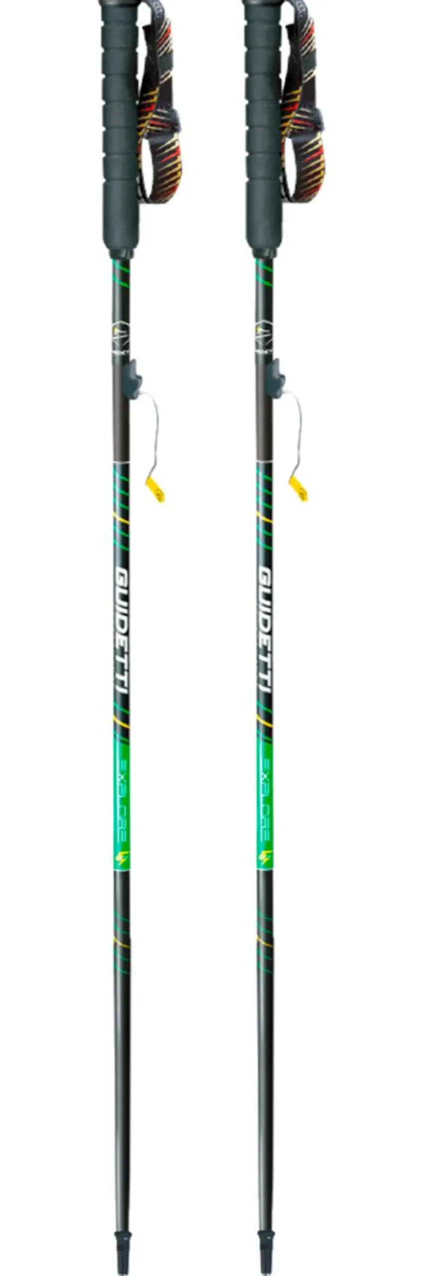 Bastoncini Guidetti Explore Aero Alu Noir Vert