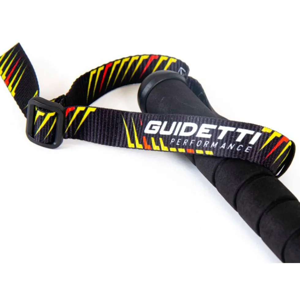 Bastoncini Guidetti Flashlock Silver Aéro Alu Noir Rouge