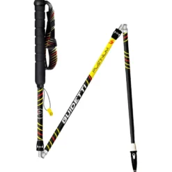 Bastoncini Guidetti Flashlock Platinium Aero Carbone Perf Noir Jaune
