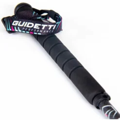 Bastoncini Guidetti Flashlock Platinium Aero Carbone Pulse Noir Turquoise