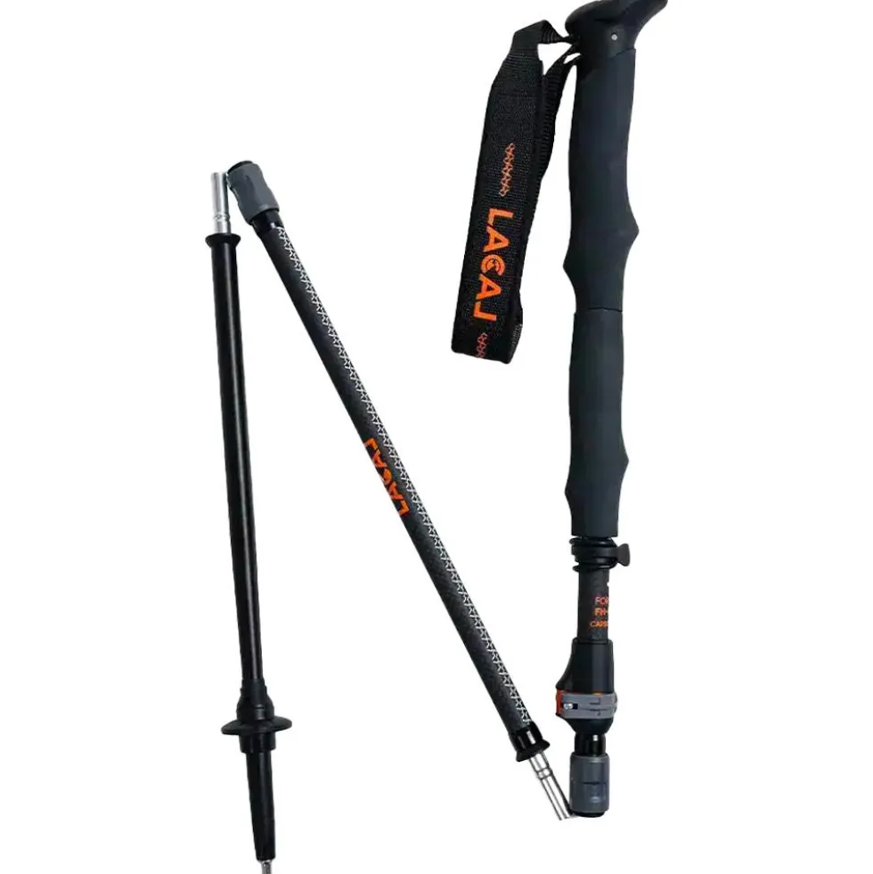 Bastoncini Lacal Quick Stick Compact Carbon Black Orange