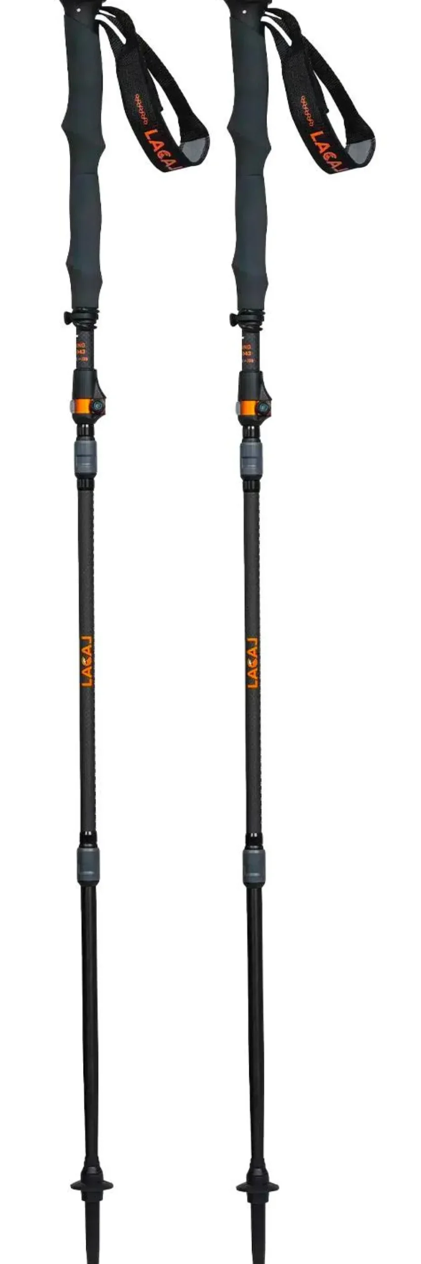 Bastoncini Lacal Quick Stick Compact Carbon Black Orange