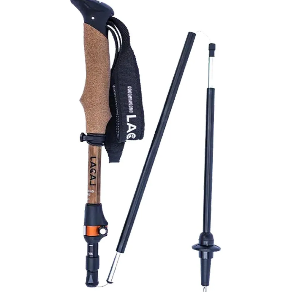 Bastoncini Lacal Travel Stick Compact 105-125 cm Wood