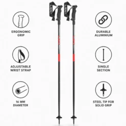 Bastoncini Leki Hot Shot Anodized Black Eloxal Grau Elo