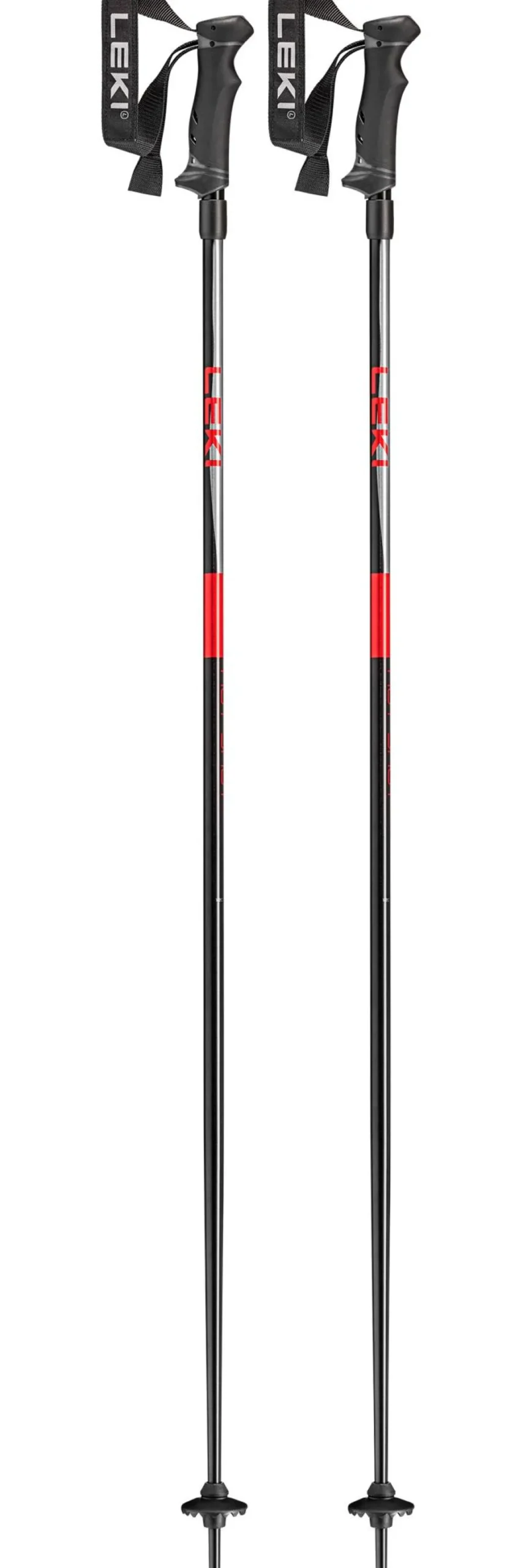Bastoncini Leki Hot Shot Anodized Black Eloxal Grau Elo