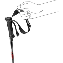 Bastoncini Leki Hot Shot Anodized Black Eloxal Grau Elo