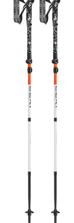 Bastoncini Leki Skysolo Fx Carbon 120-140 cm Neon Orange White Black