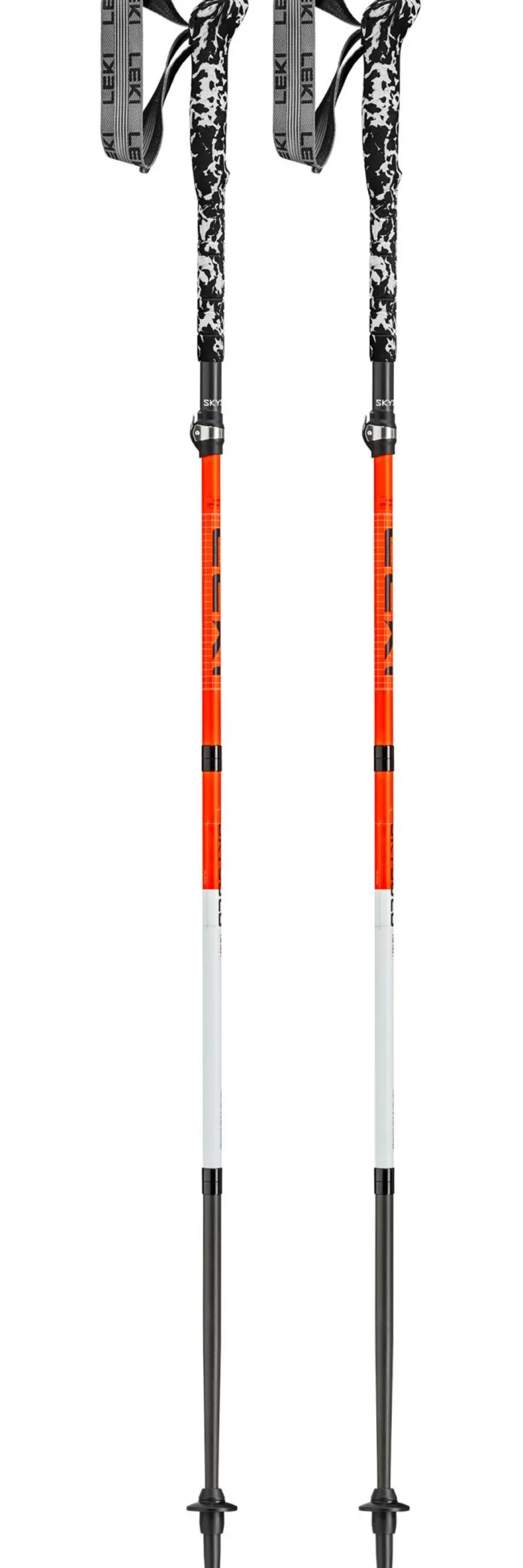 Bastoncini Leki Skysolo Fx.One Carbon Neon Orange White Black