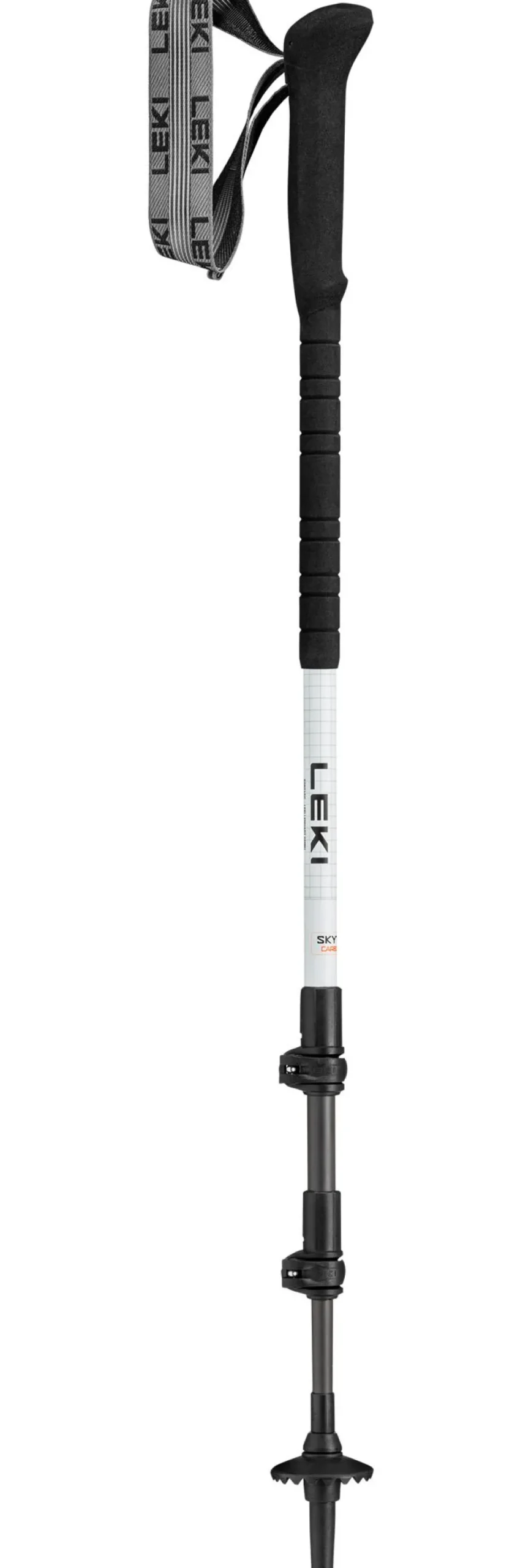 Bastoncini Leki Skytera Carbon Lite 100-135 cm White Black Neon Orange