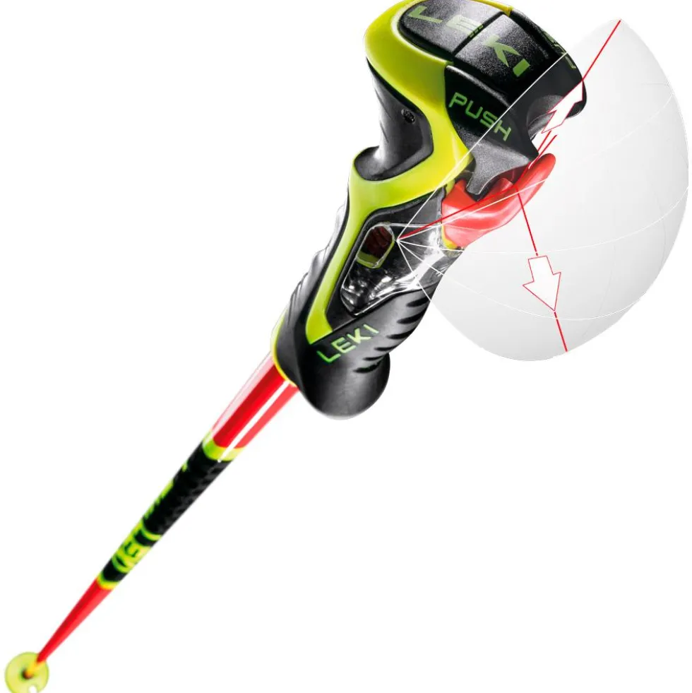 Bastoncini Leki Venom Sl 3D Bright Red Black Neonyellow