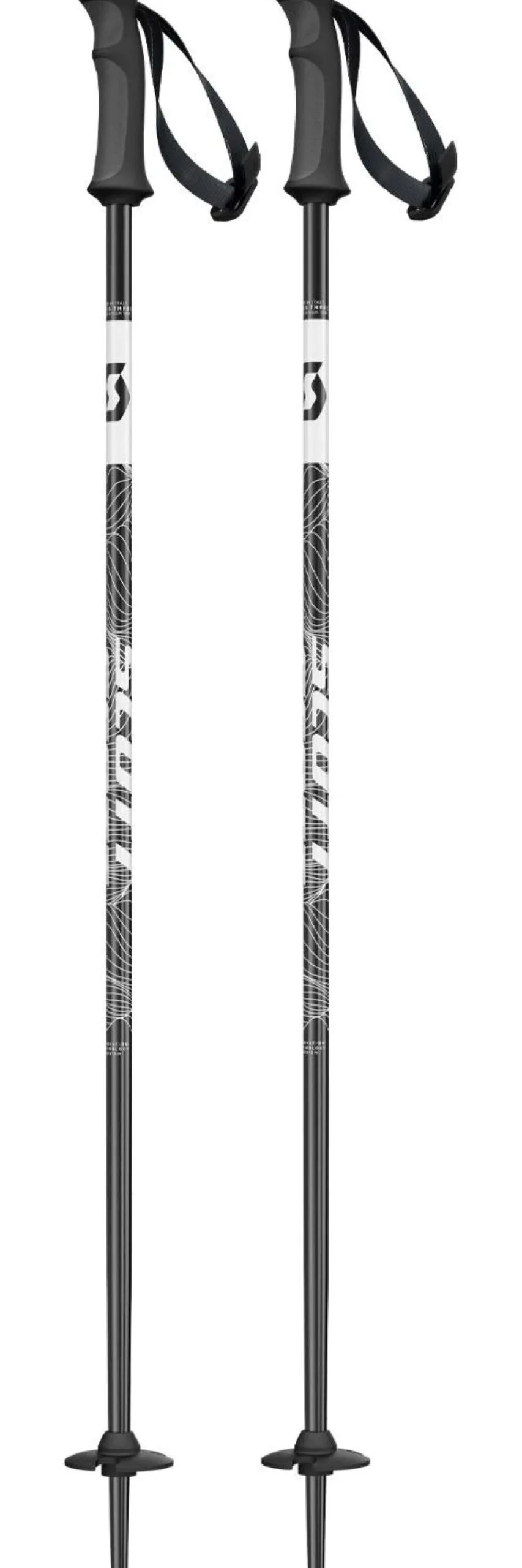 Bastoncini Scott Element Jr Black White