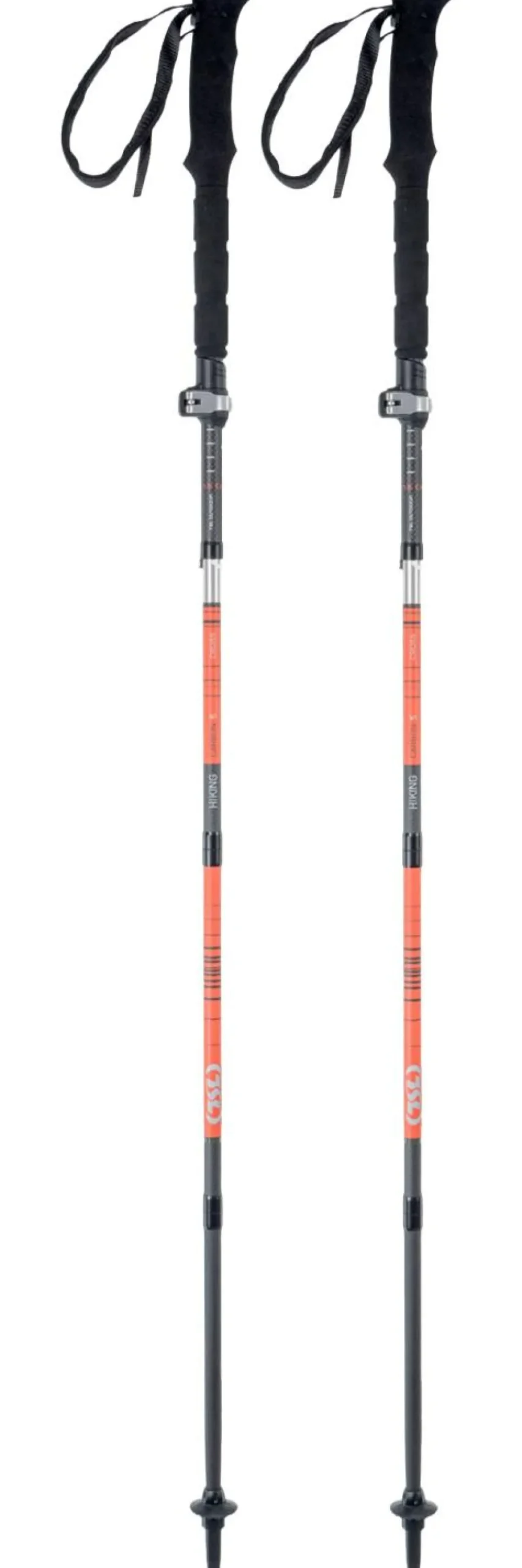 Bastoncini TSL Hiking Carbon 5 Cross Twist Grey Orange
