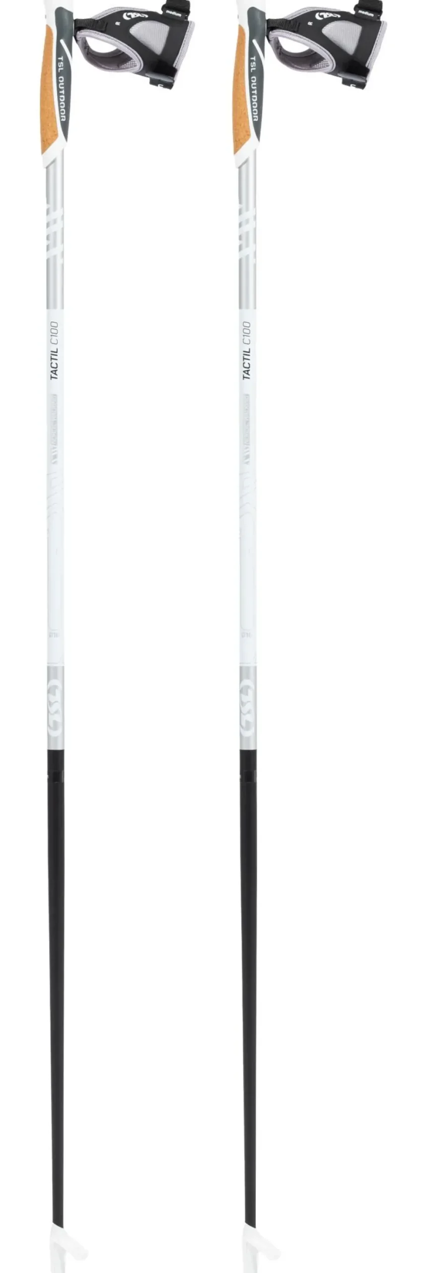 Bastoncini TSL Tactil C100 Cork Spike Silver