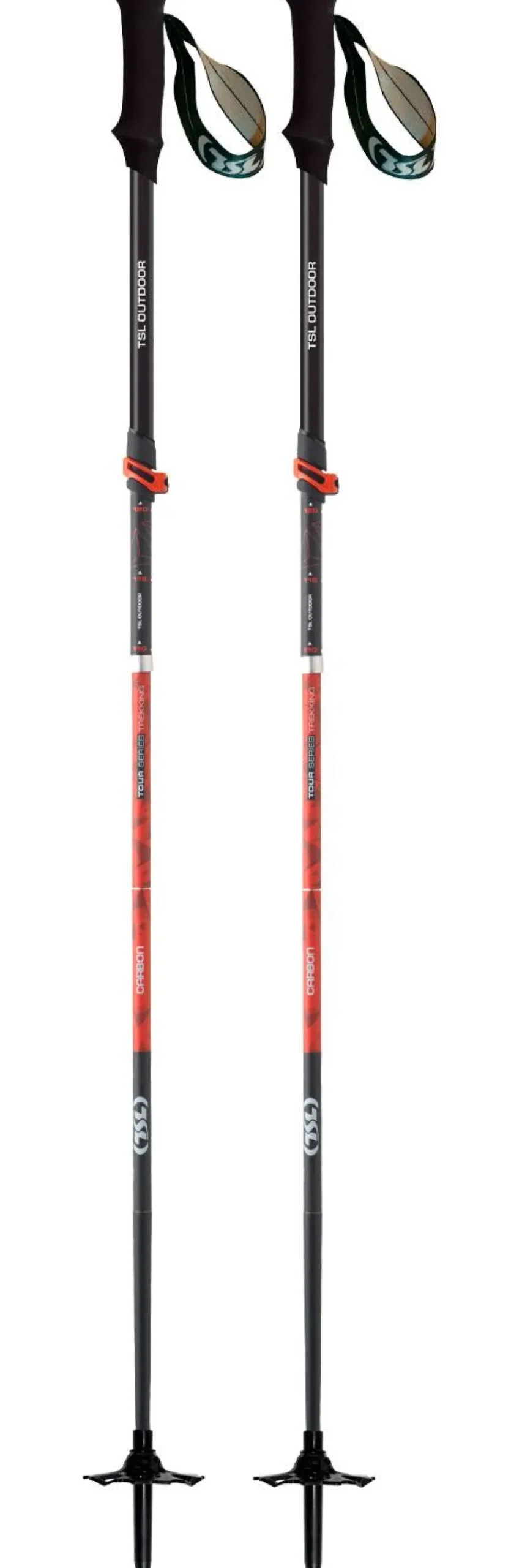 Bastoncini TSL Tour Carbon 5 Light Twist Black Orange