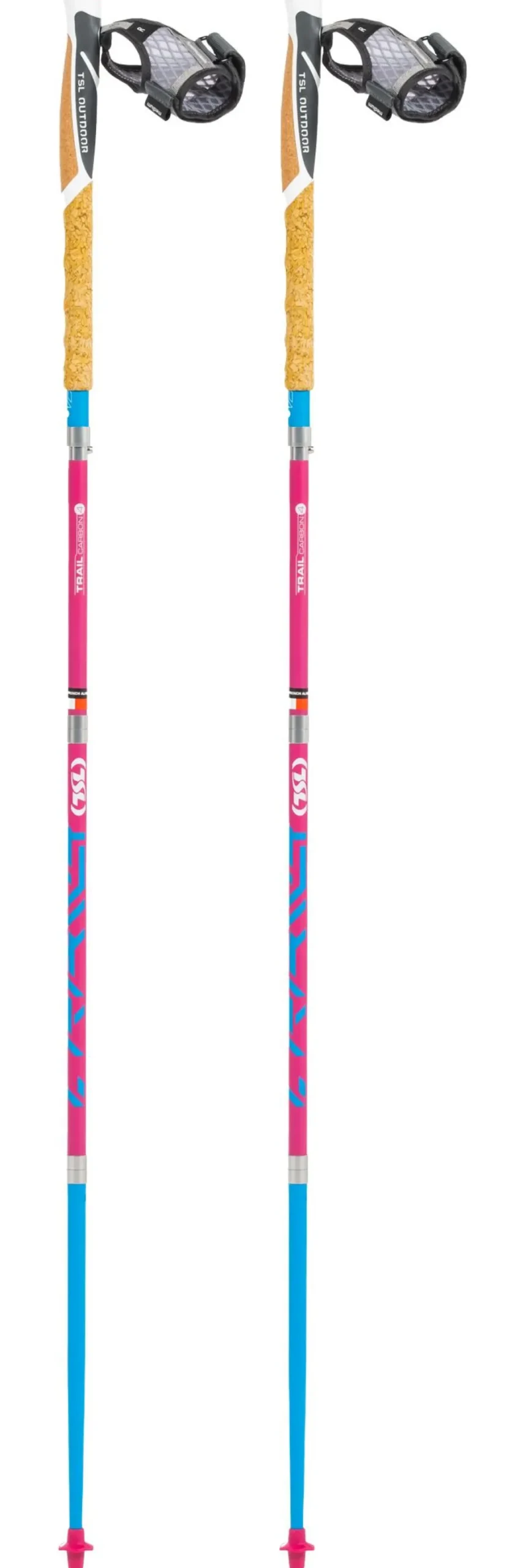 Bastoncini TSL Trail Carbon 4 Cork Cross Short Flamingo