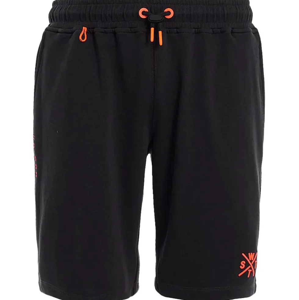 Bermudas Watts Venice Black Fluo Orange