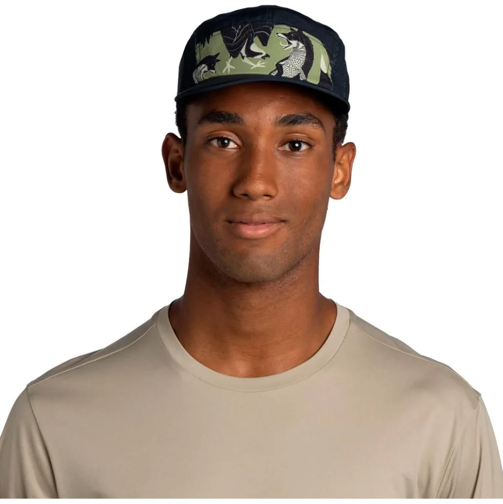 Berretto Buff 5 Panel Go Cap Rub Chomp Black