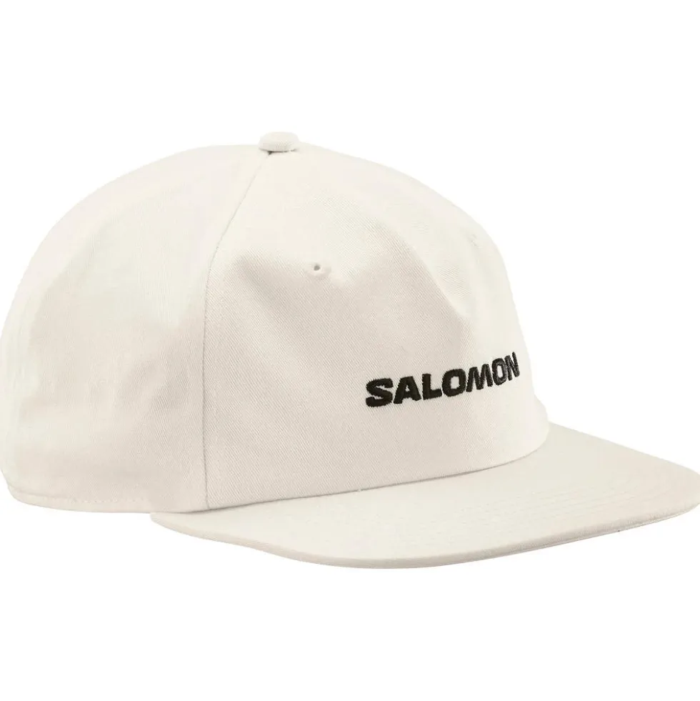 Berretto Salomon Logo Flat Cap Whisper White