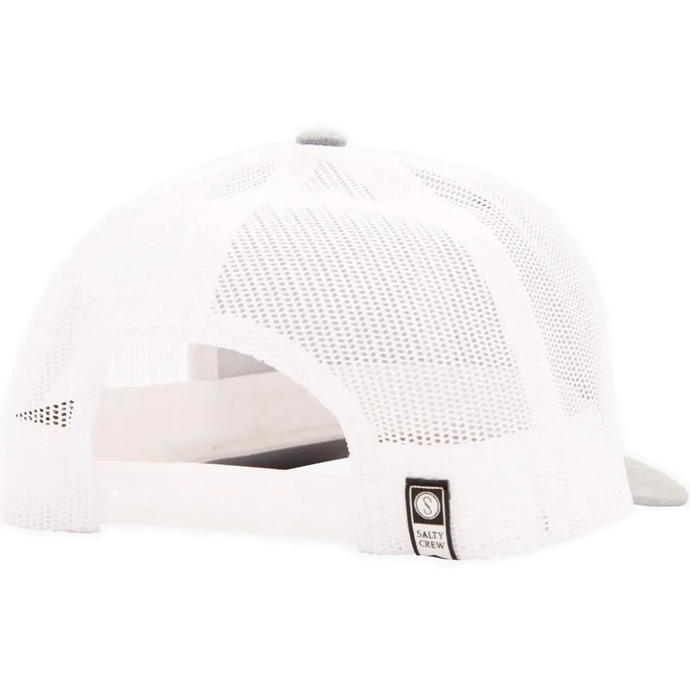 Berretto Salty Crew Bruce Retro Trucker Heather Grey White