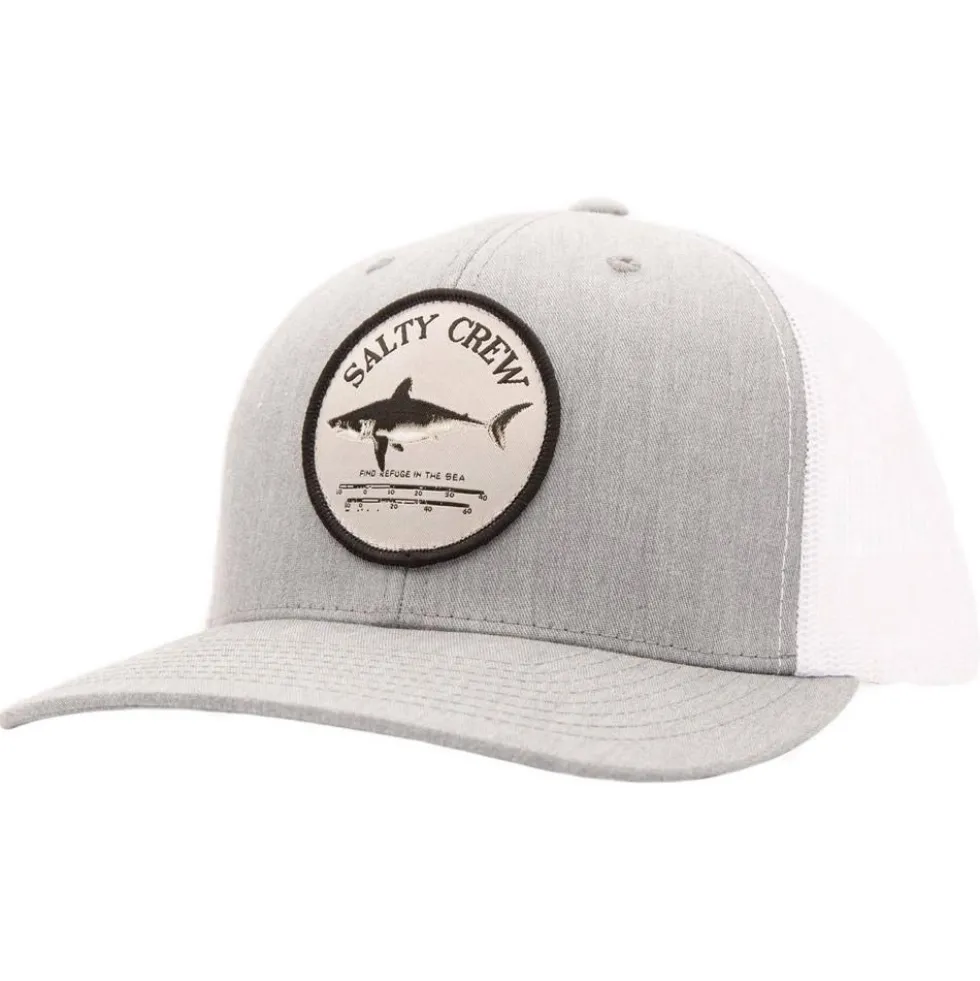 Berretto Salty Crew Bruce Retro Trucker Heather Grey White