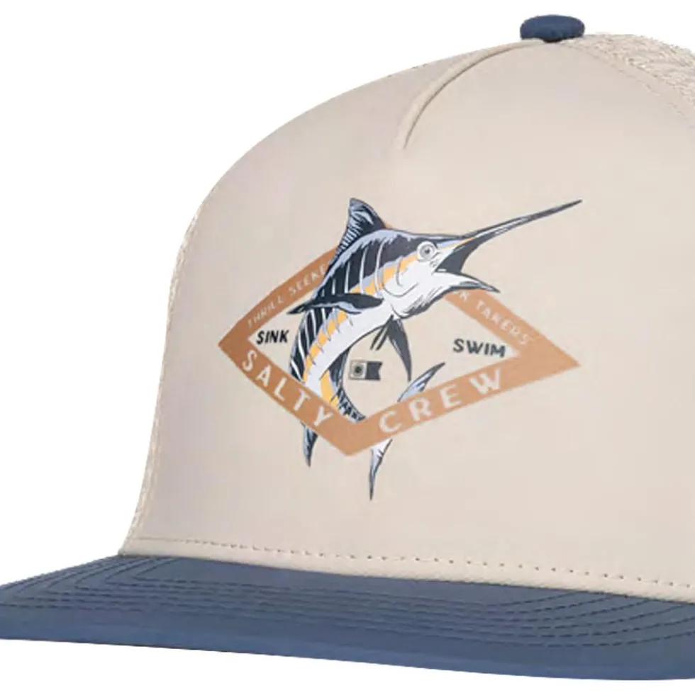 Berretto Salty Crew Diamond Marlin Boys Trucker Oyster Slate