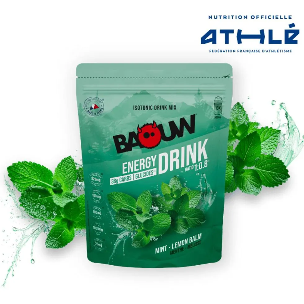 Bevi Baouw Énergétique Isotonique Bio 585 g. Menthe Mélisse