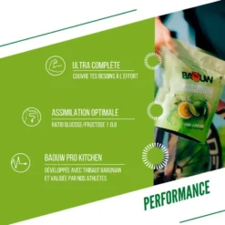 Bevi Baouw Énergétique Isotonique Bio 585 g. Citron Fleur De Sureau