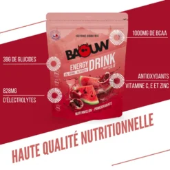 Bevi Baouw Énergétique Isotonique Bio 585 g. Pastèque Grenade