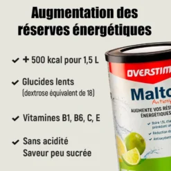 Bevi Overstims Malto Antioxydant 450 g. Fruits Rouges