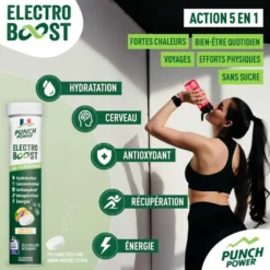Bevi Punch Power Electroboost - Tube 20 Comprimés Mangue Passion