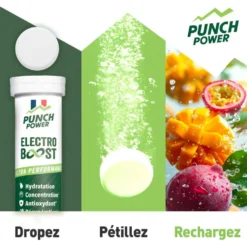 Bevi Punch Power Electroboost - Tube 20 Comprimés Mangue Passion