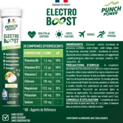 Bevi Punch Power Electroboost - Tube 20 Comprimés Mangue Passion