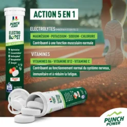 Bevi Punch Power Electroboost - Tube 20 Comprimés Fraise