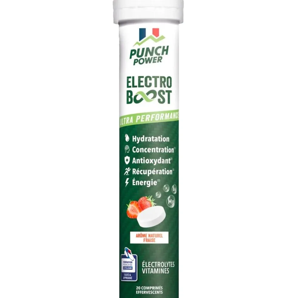 Bevi Punch Power Electroboost - Tube 20 Comprimés Fraise