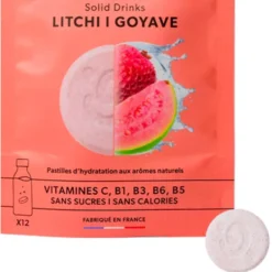 Bevi Qwetch Solid Drinks Bio (x12) Litchi & Goyave