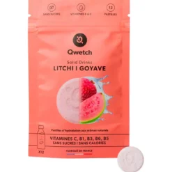 Bevi Qwetch Solid Drinks Bio (x12) Litchi & Goyave
