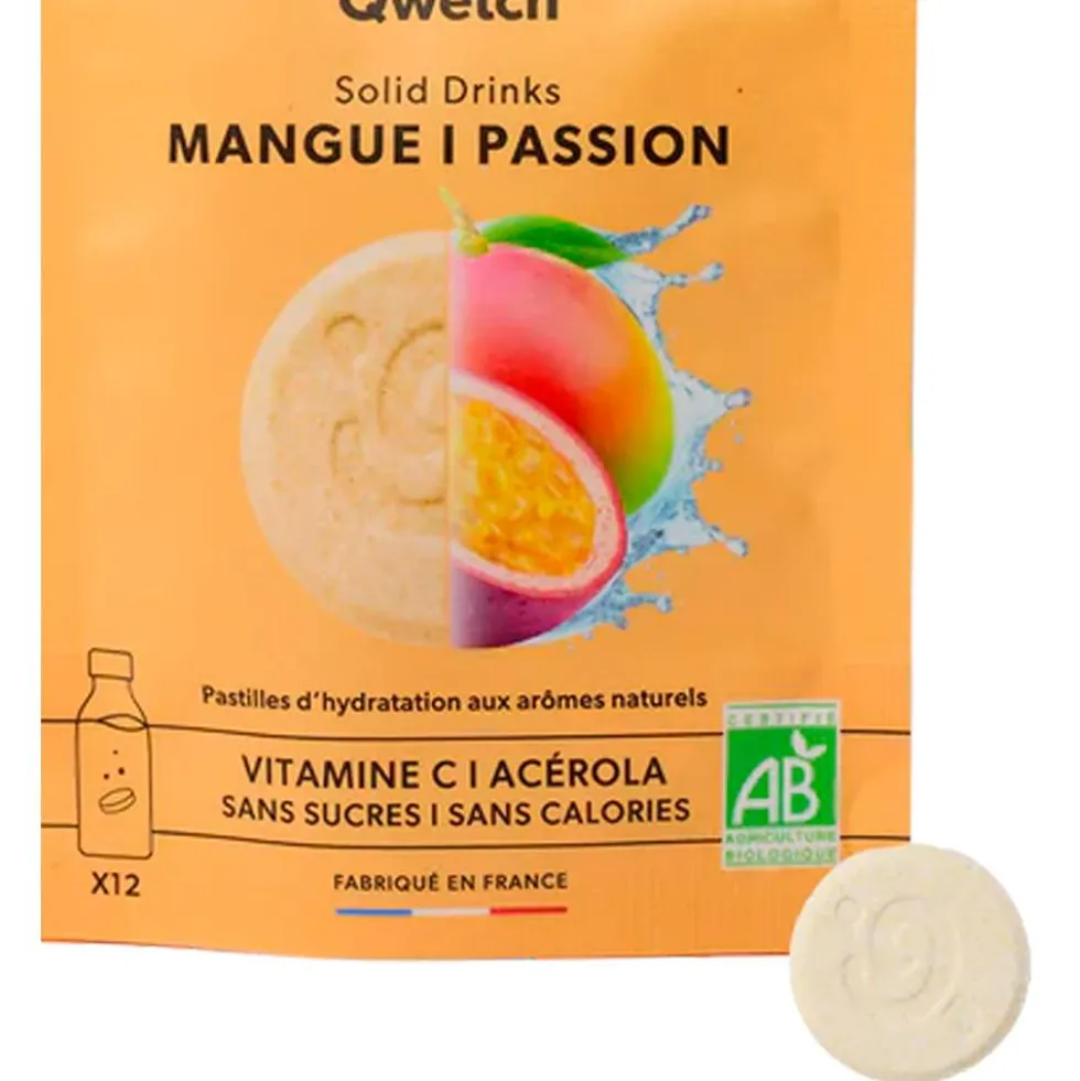 Bevi Qwetch Solid Drinks Bio (x12) Mangue & Passion