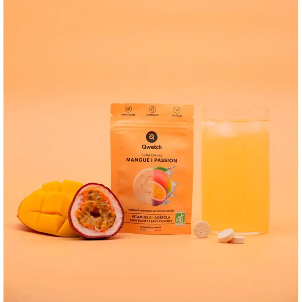 Bevi Qwetch Solid Drinks Bio (x12) Mangue & Passion