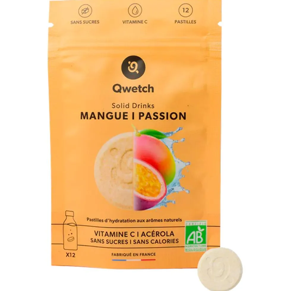 Bevi Qwetch Solid Drinks Bio (x12) Mangue & Passion
