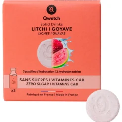 Bevi Qwetch Solid Drinks Bio (x3) Litchi & Goyave