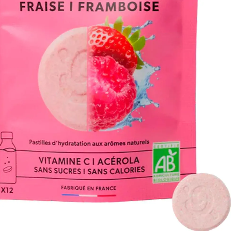 Bevi Qwetch Solid Drinks Bio (x12) Fraise & Framboise