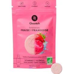 Bevi Qwetch Solid Drinks Bio (x12) Fraise & Framboise