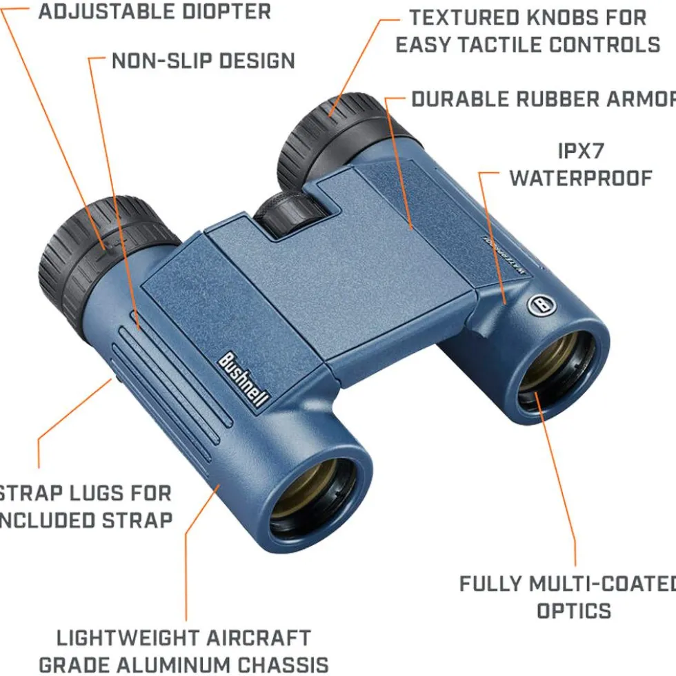 Binocoli Bushnell H2O 10x25 Navy