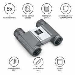 Binocoli Bushnell Powerview 2 8x21 Anthracite