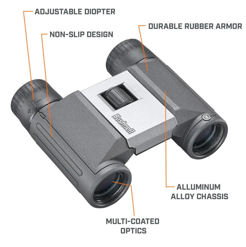 Binocoli Bushnell Powerview 2 8x21 Anthracite