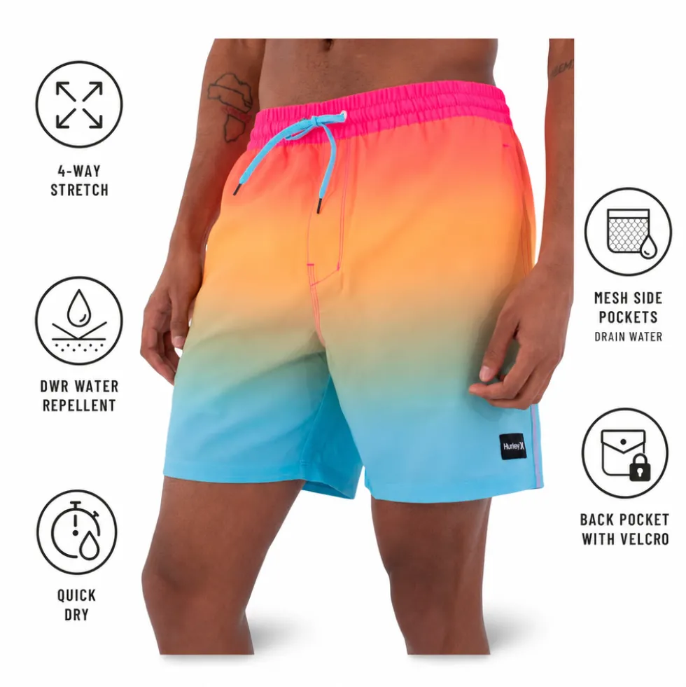 Boardshort Hurley Cannonball Volley 17 Nectarine 2