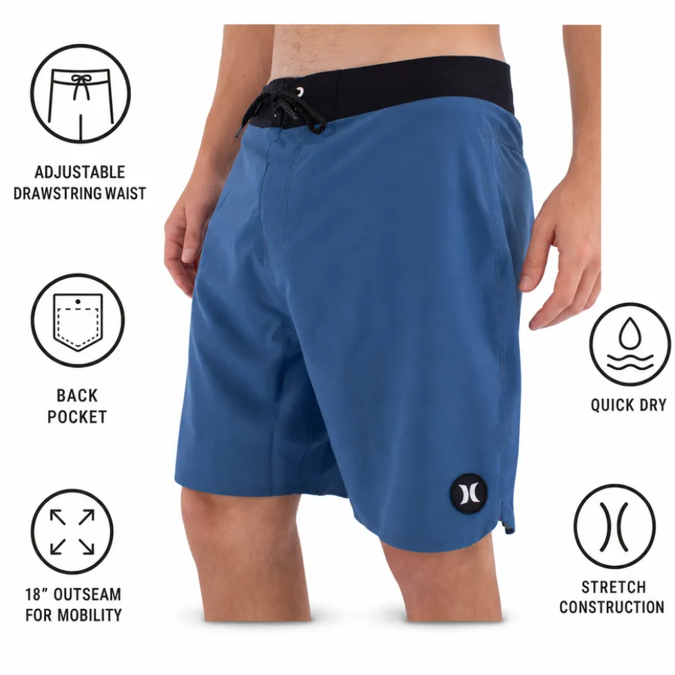 Boardshort Hurley Phantom O&O Solid 18' Abyss
