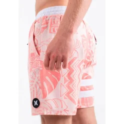 Boardshort Hurley Phntm Eco Block Party Volley 17 Candy Pink